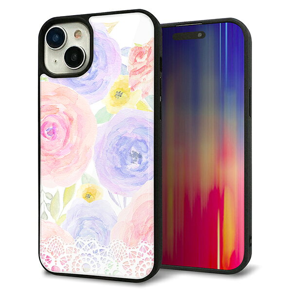 Rakuten - iPhone15 Plus ケース カバー 背面 ガラス TPU デザイン ガラプリ 【SC947 ドゥ・パフューム5】 印刷 光沢 MMLM