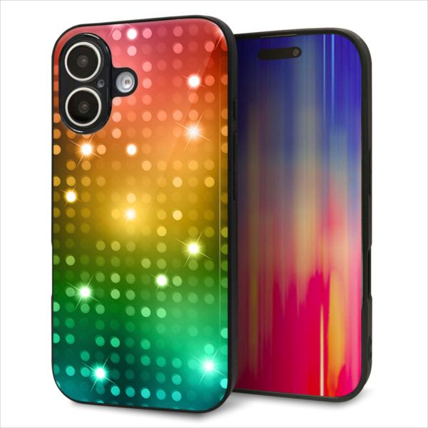 乐天商城 - iPhone16 ケース カバー 背面 ガラス TPU デザイン ガラプリ 【419 フラッシュタワー】 印刷 光沢 MMLM