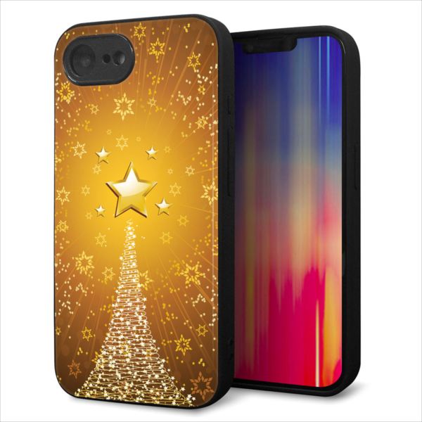 Rakuten - iPhone16e ケース カバー 背面 ガラス TPU デザイン ガラプリ 【590 光の塔】 印刷 光沢 MMLM