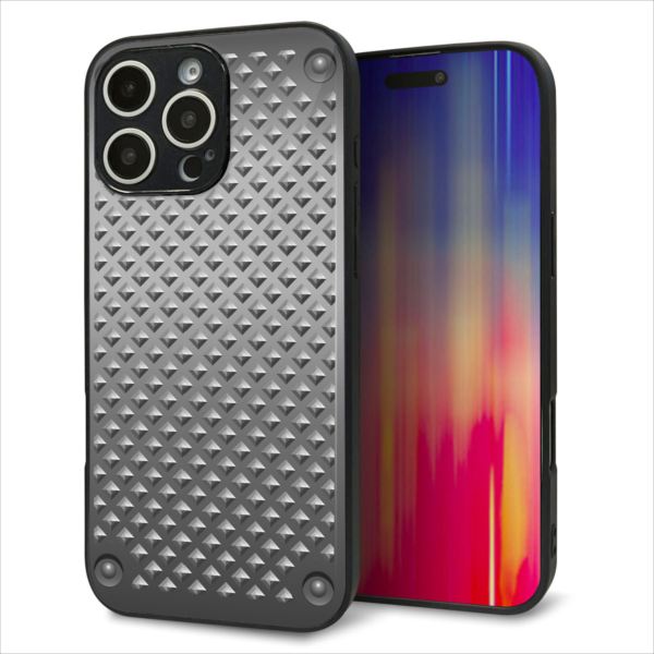 iPhone16 Pro Max ケース カバー 背面 ガラス TPU デザイン ガラプリ 【570 スタックボード】 印刷 光沢 MMLM