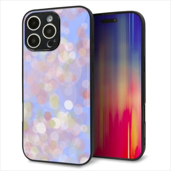 Rakuten - iPhone16 Pro Max ケース カバー 背面 ガラス TPU デザイン ガラプリ 【YJ293 デザイン】 印刷 光沢 MMLM