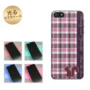 【訳ありだからこの価格!!】iPhone5 / iPhone5s 共用 (docomo/au/SoftBank) 光るスマホケース(519 チェック柄にリス) 【アイフォン/IPHONE5/IPHONE5S/スマホ/ケース/カバー】【P06Dec14】