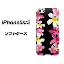iPhone5 / iPhone5s 共用 (docomo/au/SoftBank) TPU ソフトケース【UB989 プルメリアロマンス/素材ホワイト】シリコンケースより堅く、軟性のある優れたスマホケース TPU素材(アイフォン/IPHONE5/IPHONE5S/スマホ/ケース/カバー)【P06Dec14】