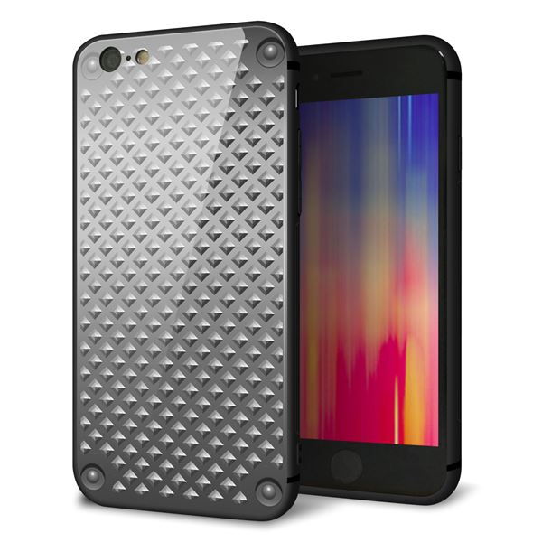 iPhone6 ケース カバー 背面 ガラス TPU デザイン 【 570 スタックボード 】 印刷 光沢 MMLM