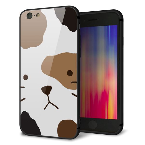 Rakuten - iPhone6 ケース カバー 背面 ガラス TPU デザイン 【 IA801 みけ 】 印刷 光沢 MMLM