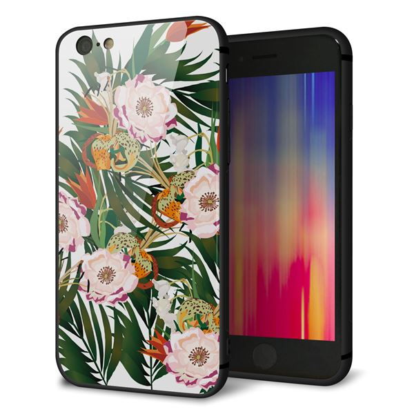 Rakuten - iPhone6 ケース カバー 背面 ガラス TPU デザイン 【 SC895 ボタニカル フォレスト 】 印刷 光沢 MMLM