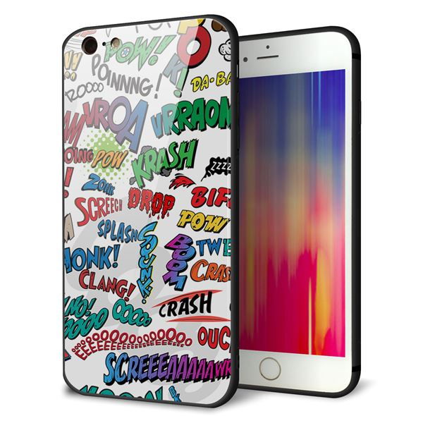 iPhone6PLUS ケース カバー 背面 ガラス TPU デザイン 【 271 アメリカンキャッチコピー 】 印刷 光沢 MMLM