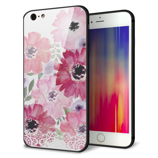 iPhone6PLUS ケース カバー 背面 ガラス TPU デザイン 【 SC943 ドゥ・パフューム1 】 印刷 光沢 MMLM