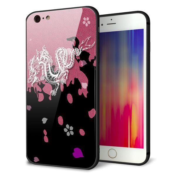 乐天商城 - iPhone6PLUS ケース カバー 背面 ガラス TPU デザイン 【 YC900 和竜01 】 印刷 光沢 MMLM