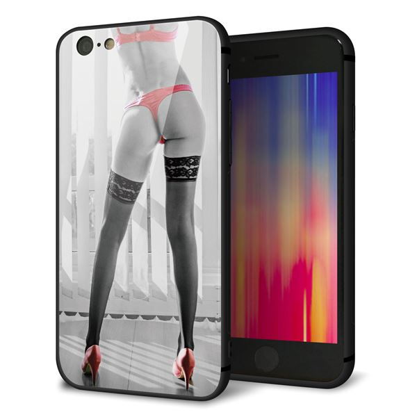 Rakuten - iPhone6s ケース カバー 背面 ガラス TPU デザイン 【 KM889 ハイヒール 】 印刷 光沢 MMLM
