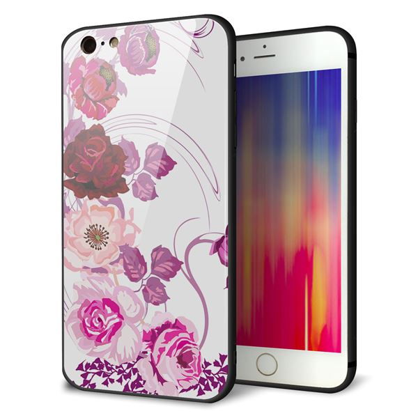 Rakuten - iPhone6sPLUS ケース カバー 背面 ガラス TPU デザイン 【 116 6月のバラ 】 印刷 光沢 MMLM