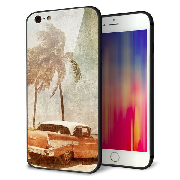 Rakuten - iPhone6sPLUS ケース カバー 背面 ガラス TPU デザイン 【 620 憧れの時-CAR 】 印刷 光沢 MMLM