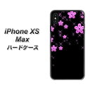 Apple iPhone XS Max ハードケース カバー 【019 桜クリスタル 素材クリア】