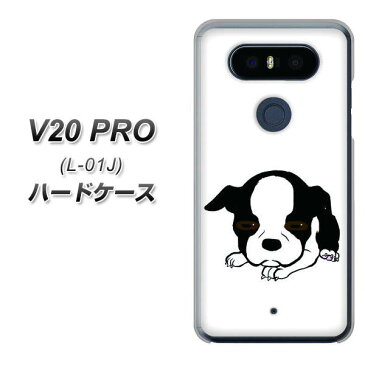 docomo V20 PRO L-01J ハードケース / カバー【YJ168 犬 Dog ボストンテリア かわいい 素材クリア】 UV印刷 ★高解像度版(docomo V20 PRO L-01J/L01J/スマホケース)