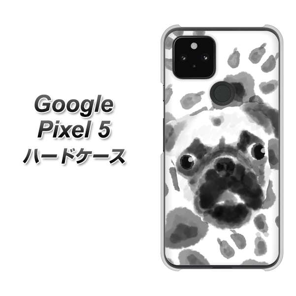 Google Pixel 5 ハードケース カバー 【YJ047 パグ6 UV印刷 素材クリア】