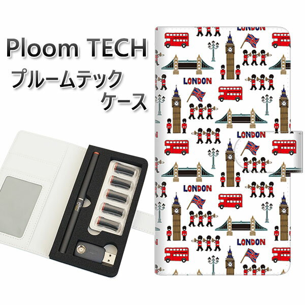 プルームテック ケース 手帳型 ploomtech ケース 【EK811 ロンドンの街】プルームテックケース レザー ギフト タバコ 電子タバコ カバー タバコ...