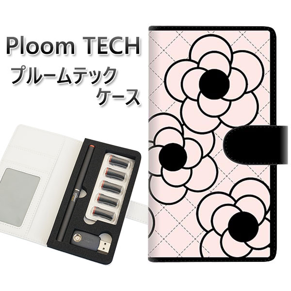 プルームテック ケース 手帳型 ploomtech ケース 【EK926 カメリア ピンク】プルームテックケース レザー ギフト タバコ 電子タバコ カバー タ...