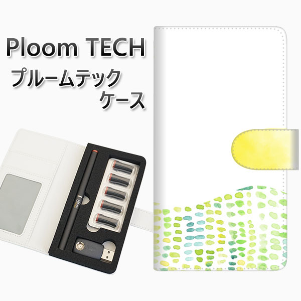 プルームテック ケース 手帳型 ploomtech ケース 【FD813 水彩02(藤浪)】 プルームテックケース レザー ギフト タバコ 電子タバコ カバー ...