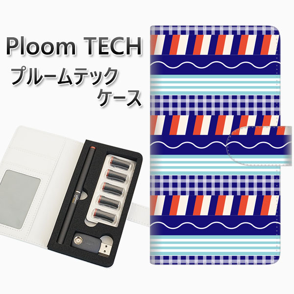 プルームテック ケース 手帳型 ploomtech ケース 【FD818 サマーパターン(大町)】 プルームテックケース レザー ギフト タバコ 電子タバコ カ...