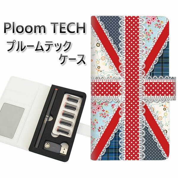 プルームテック ケース 手帳型 ploomtech ケース 【SC805 ユニオンジャック レース】プルームテックケース レザー ギフト タバコ 電子タバコ カ...