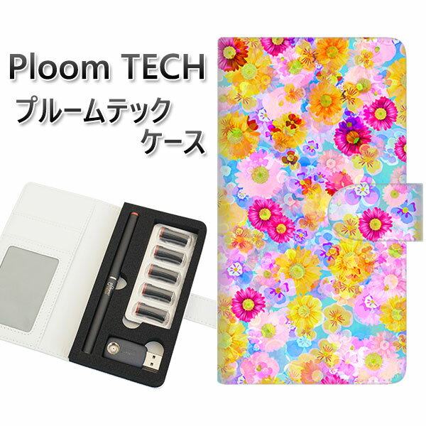 プルームテック ケース 手帳型 ploomtech ケース 【SC870 リバティプリント フルールドパルファン ブルー】プルームテックケース レザー ギフト ...