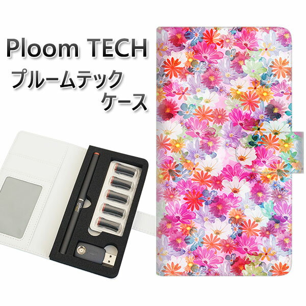 プルームテック ケース 手帳型 ploomtech ケース 【SC874 リバティプリント プレスドフラワー ピンク】プルームテックケース レザー ギフト タバ...