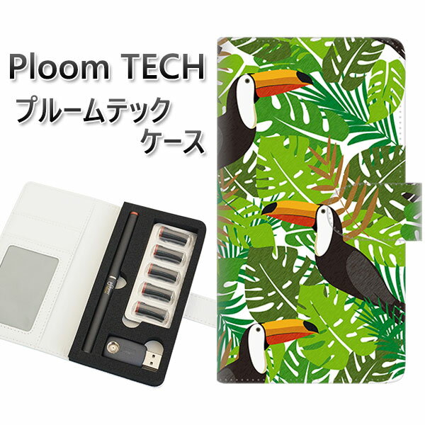 プルームテック ケース 手帳型 ploomtech ケース 【SC894 ボタニカル トロピカルパレード】プルームテックケース レザー ギフト タバコ 電子タバ...