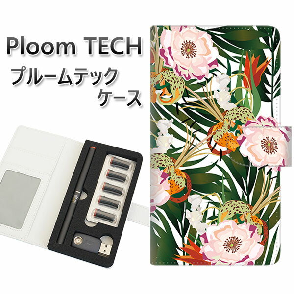 プルームテック ケース 手帳型 ploomtech ケース 【SC895 ボタニカル フォレスト】プルームテックケース レザー ギフト タバコ 電子タバコ カバ...