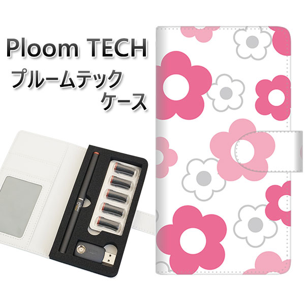 プルームテック ケース 手帳型 ploomtech ケース 【SC924 デイジー ピンク】プルームテックケース レザー ギフト タバコ 電子タバコ カバー タ...