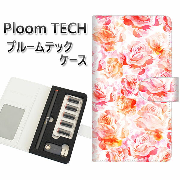 プルームテック ケース 手帳型 ploomtech ケース 【SC930 ローズ レッド】プルームテックケース レザー ギフト タバコ 電子タバコ カバー タバ...