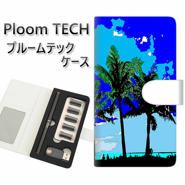 プルームテック ケース 手帳型 ploomtech ケース 【YC981 トロピカル02】プルームテックケース レザー ギフト タバコ 電子タバコ カバー タバ...