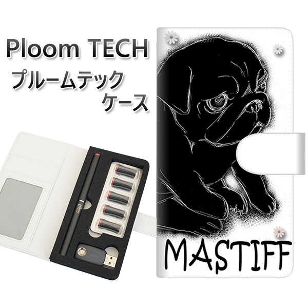 プルームテック ケース 手帳型 ploomtech ケース 【YD859 パグ05】プルームテックケース レザー ギフト タバコ 電子タバコ カバー タバコポー...
