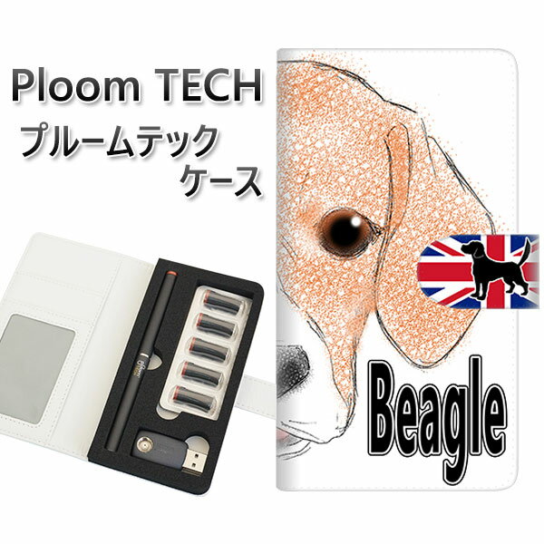 プルームテック ケース 手帳型 ploomtech ケース 【YD860 ビーグル01】プルームテックケース レザー ギフト タバコ 電子タバコ カバー タバコ...