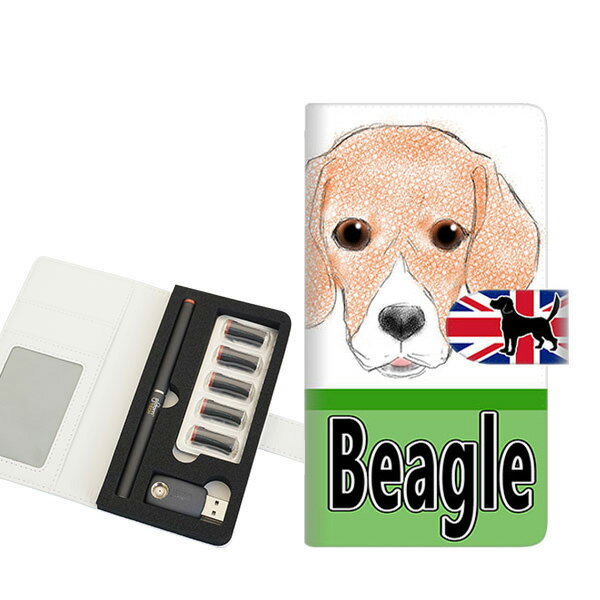 プルームテック ケース 手帳型 ploomtech ケース 【YD861 ビーグル02】プルームテックケース レザー ギフト タバコ 電子タバコ カバー タバコ...