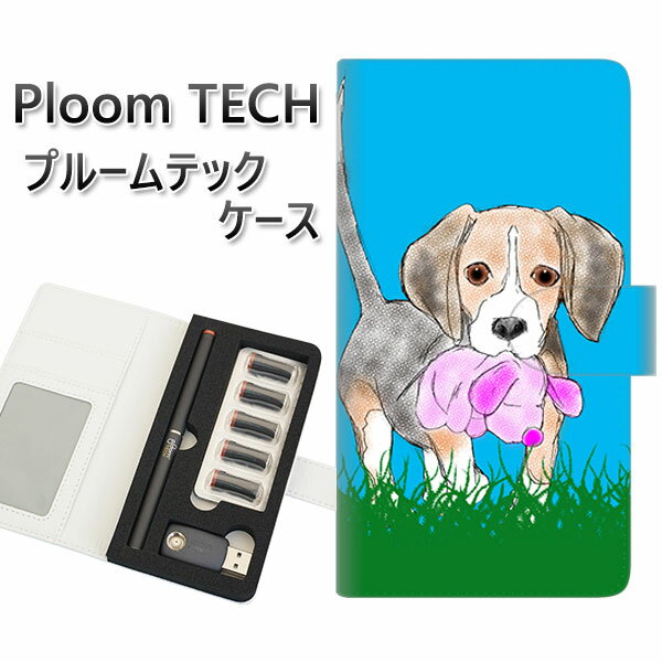 プルームテック ケース 手帳型 ploomtech ケース 【YD863 ビーグル04】プルームテックケース レザー ギフト タバコ 電子タバコ カバー タバコ...