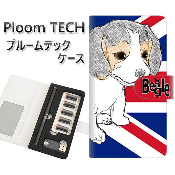 プルームテック ケース 手帳型 ploomtech ケース 【YD864 ビーグル05】プルームテックケース レザー ギフト タバコ 電子タバコ カバー タバコ...