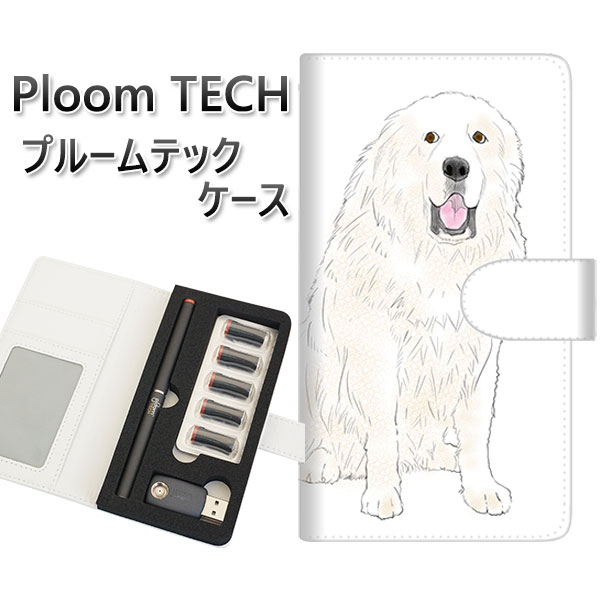 プルームテック ケース 手帳型 ploomtech ケース 【YD978 グレートピレニーズ01】プルームテックケース レザー ギフト タバコ 電子タバコ カバ...