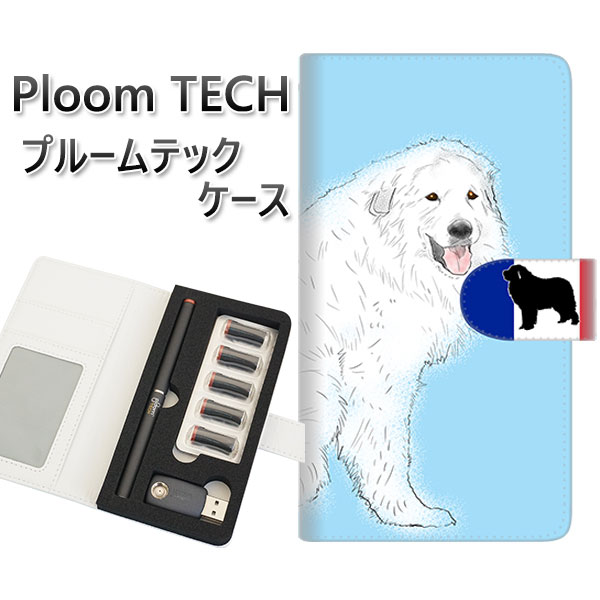 プルームテック ケース 手帳型 ploomtech ケース 【YD979 グレートピレニーズ02】プルームテックケース レザー ギフト タバコ 電子タバコ カバ...