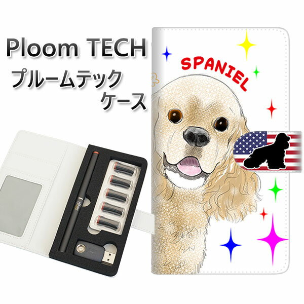 プルームテック ケース 手帳型 ploomtech ケース 【YD980 アメリカンコッカースパニエル01】プルームテックケース レザー ギフト タバコ 電子タ...