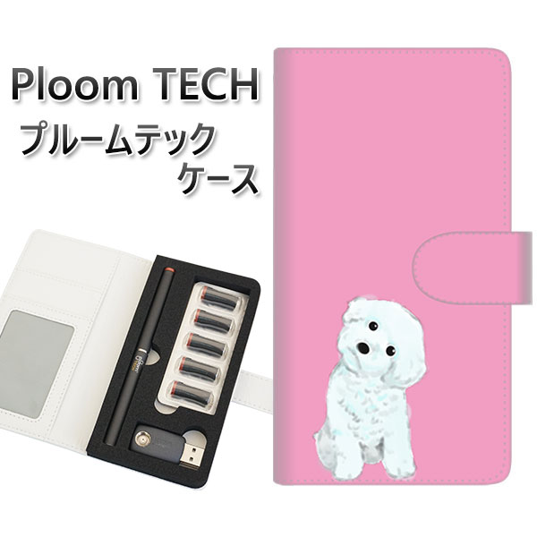 プルームテック ケース 手帳型 ploomtech ケース 【YJ069 トイプー06 ピンク】 プルームテックケース レザー ギフト タバコ 電子タバコ カバ...