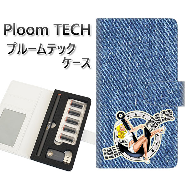 プルームテック ケース 手帳型 ploomtech ケース 【YJ143 デニム】 プルームテックケース レザー ギフト タバコ 電子タバコ カバー タバコポー...