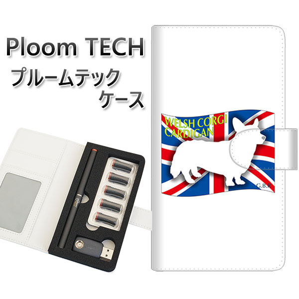 プルームテック ケース 手帳型 ploomtech ケース 【ZA853 ウェルシュコーギーカーディガン】プルームテックケース レザー ギフト タバコ 電子タバ...