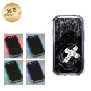 【訳ありだからこの価格!!】GALAXY S3α SC-03E GALAXY S3 SC-06D用 光るスマホケース(UA831 十字架と薔薇) 【SC-03E用カバー】(ギャラクシーS3α/SC03E/SC06D)【スマホケース・スマートフォンケース専門店】