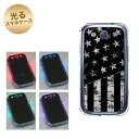 【訳ありだからこの価格!!】GALAXY S3α SC-03E GALAXY S3 SC-06D用 光るスマホケース(UB998 ブラックアメリカン・フラッグ) 【SC-03E用カバー】(ギャラクシーS3α/SC03E/SC06D)【スマホケース・スマートフォンケース専門店】