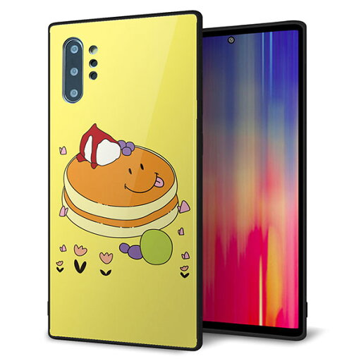 docomo Galaxy Note10+ SC-01M ケース カバー スマホケース 背面 ガラス TPU ガラプリ 【パンケーキ】 MMLM