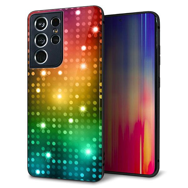 Rakuten - docomo Galaxy S21 Ultra 5G SC-52B ケース カバー 背面 ガラス TPU デザイン ガラプリ 【419 フラッシュタワー】 印刷 光沢 MMLM