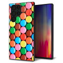 docomo Galaxy S22 Ultra SC-52C ケース カバー 背面 ガラス TPU デザイン ガラプリ 【448 マーブルチョコ】 印刷 光沢 MMLM