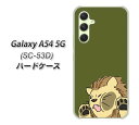 docomo Galaxy A54 5G SC-53D ハードケース カバー 【HA304 むぎゅっとライオン UV印刷 素材クリア】