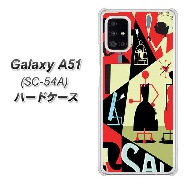 docomo Galaxy A51 SC-54A ハードケース カバー 【459 sale UV印刷 素材クリア】