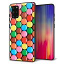 au Galaxy S20+ SCG02 ケース カバー スマホケース 背面 ガラス TPU ガラプリ 【マーブルチョコ】 MMLM